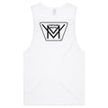 Vintage Moto Mens Tank Top Logo Rear Only