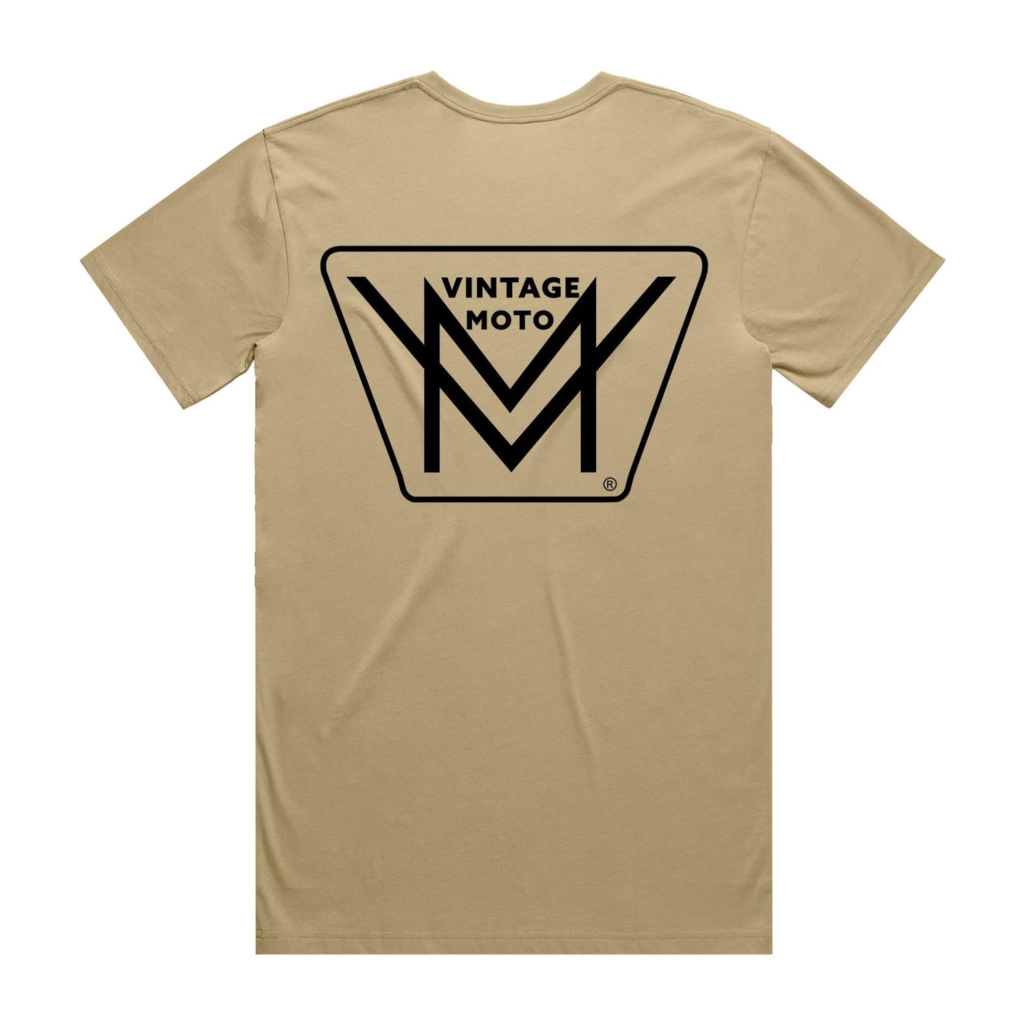 Vintage Moto Tee Logo Rear Only
