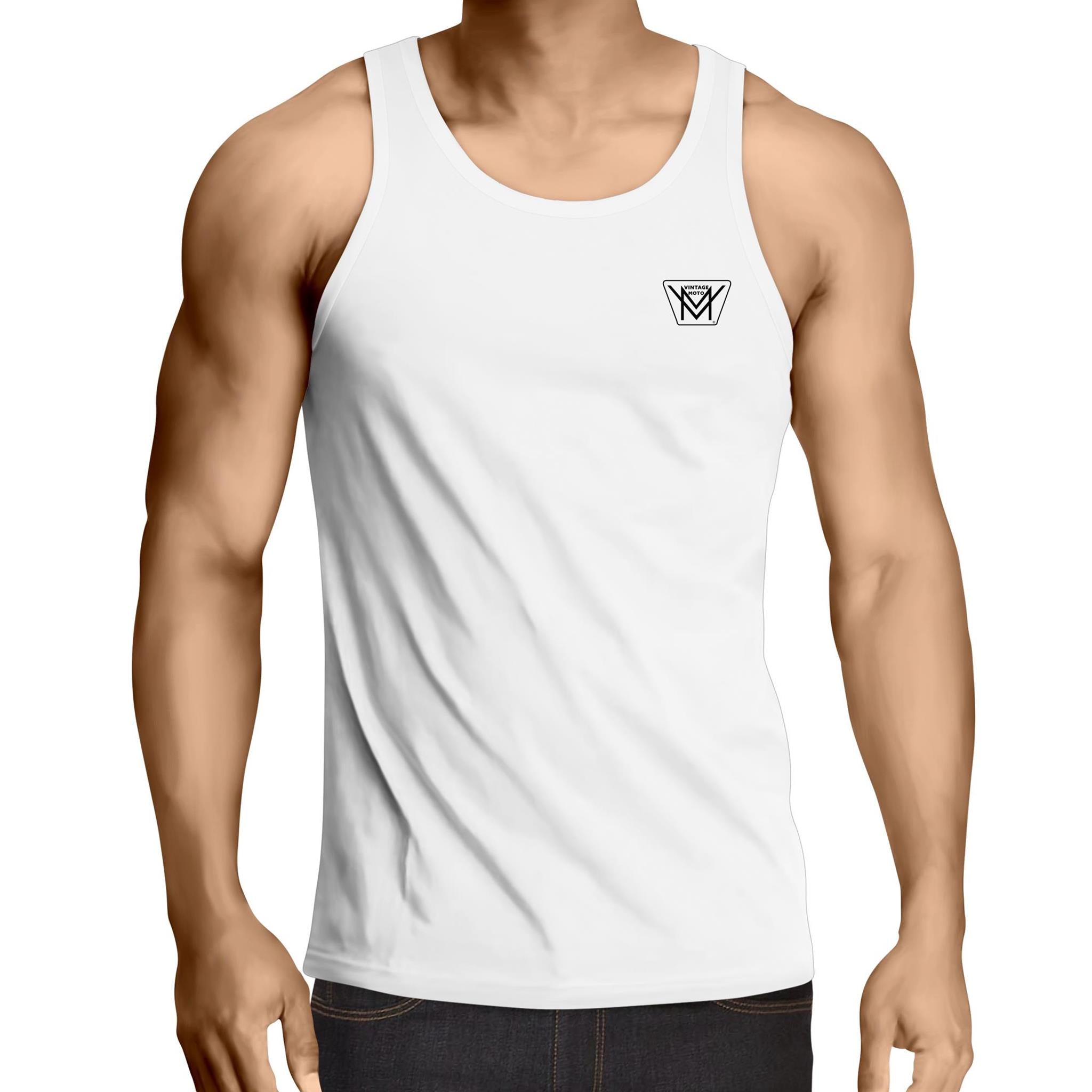 Vintage Moto Mens Singlet