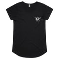 Vintage Moto Womens Scoop Neck Tee Logo Front Only