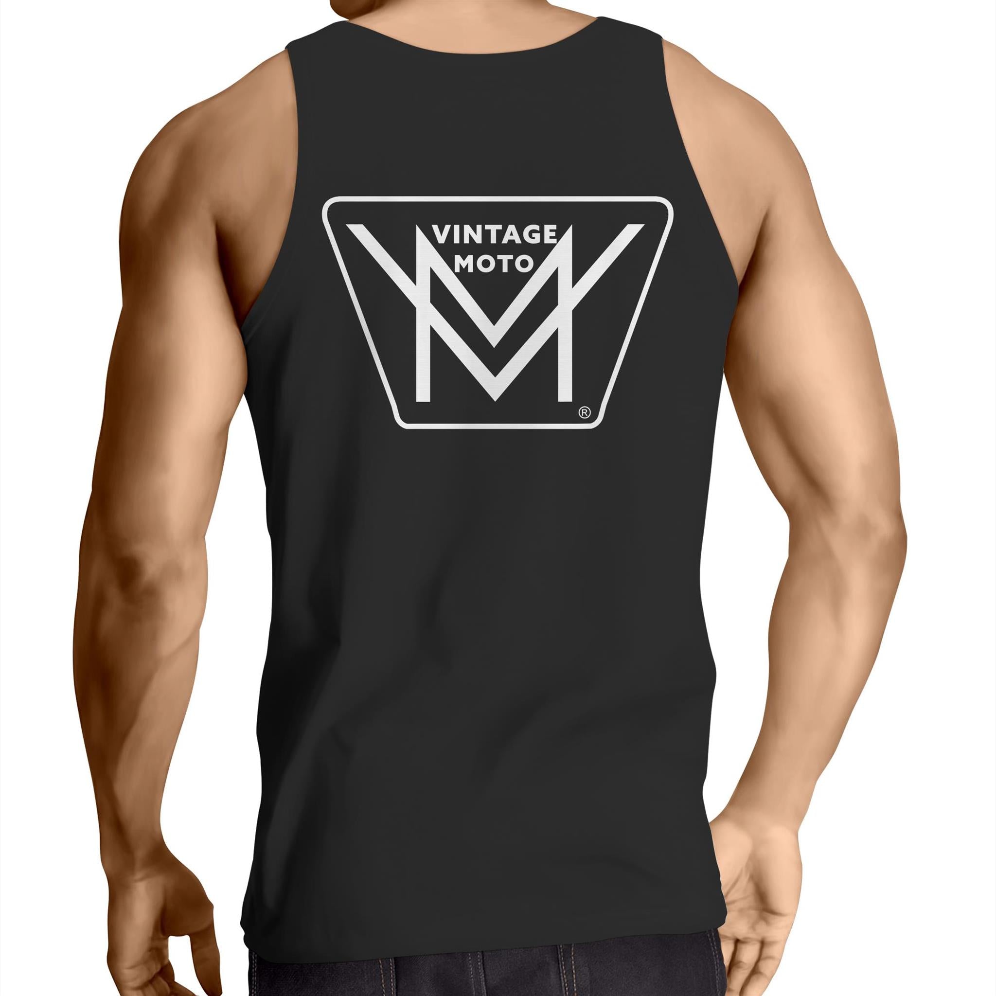 Vintage Moto Mens Singlet