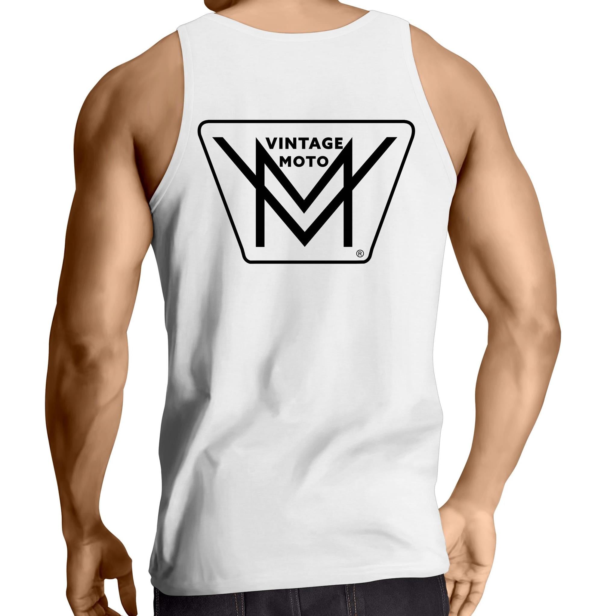Vintage Moto Mens Singlet