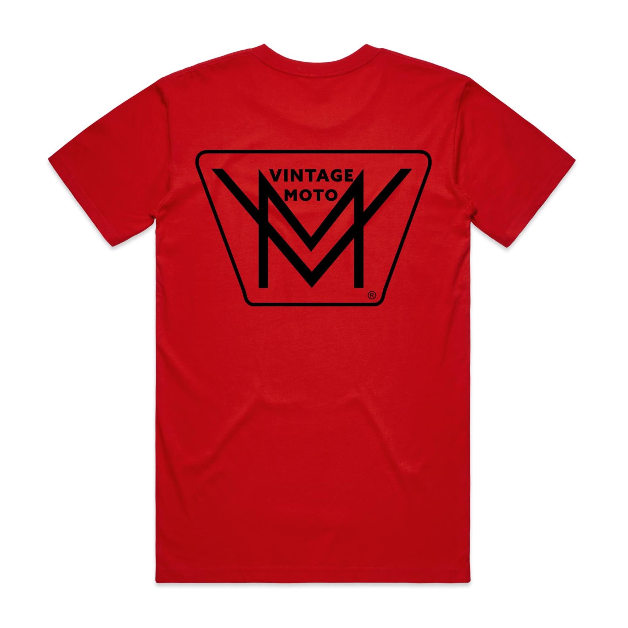 Vintage Moto Tee Logo Rear Only