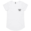 Vintage Moto Womens Scoop Neck Tee Logo Front Only