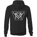 Vintage Moto Classic Hoodie Logo Rear Only