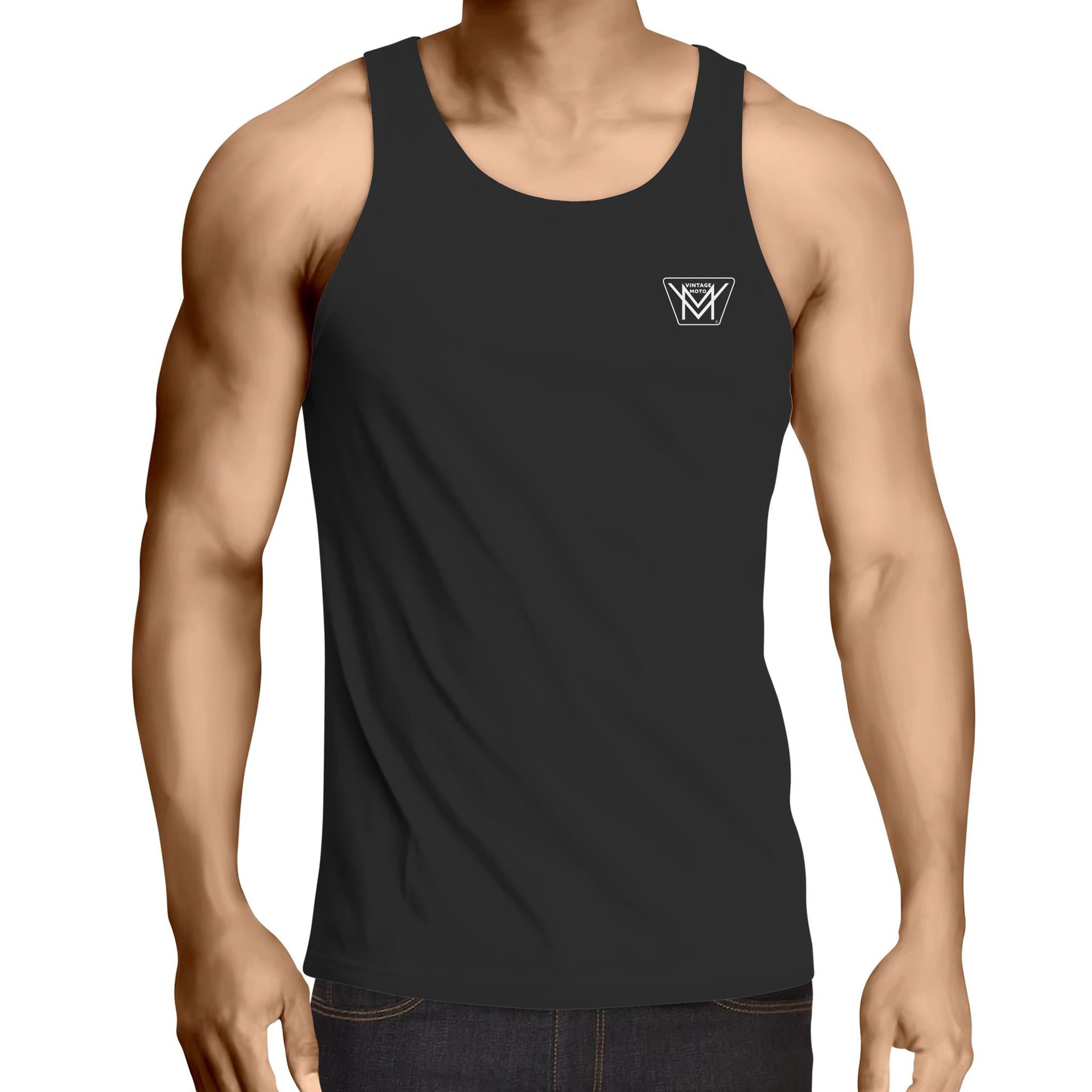 Vintage Moto Mens Singlet